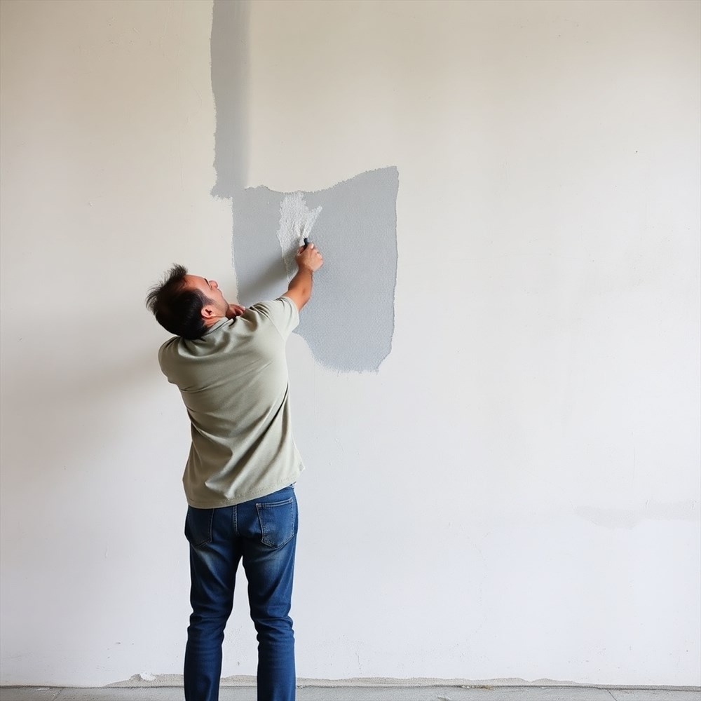 Peindre un Mur au Rouleau
