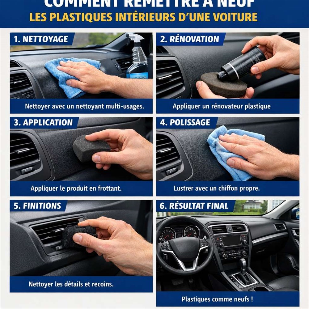 Rénovez les plastiques intérieurs de votre voiture