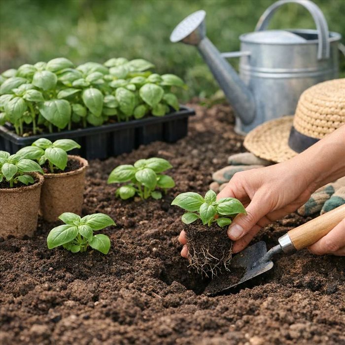 Quand repiquer des semis de basilic en pleine terre ? Guide pratique