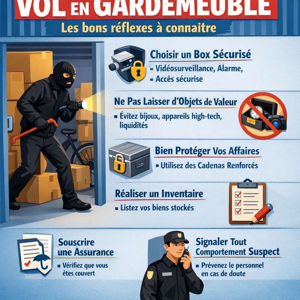 Vol en garde-meuble : les bons réflexes à connaître