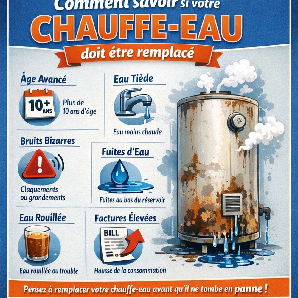Comment savoir si votre chauffe-eau doit être remplacé à temps ?