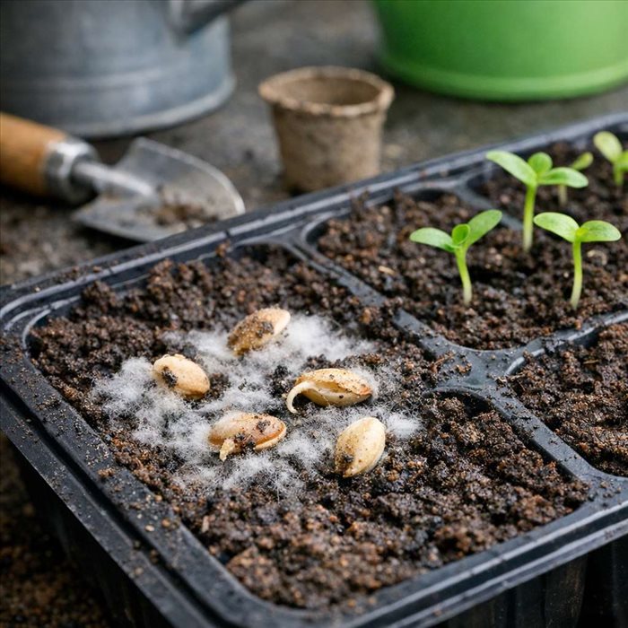 Pourquoi mes graines moisissent dans le terreau ? Causes et solutions