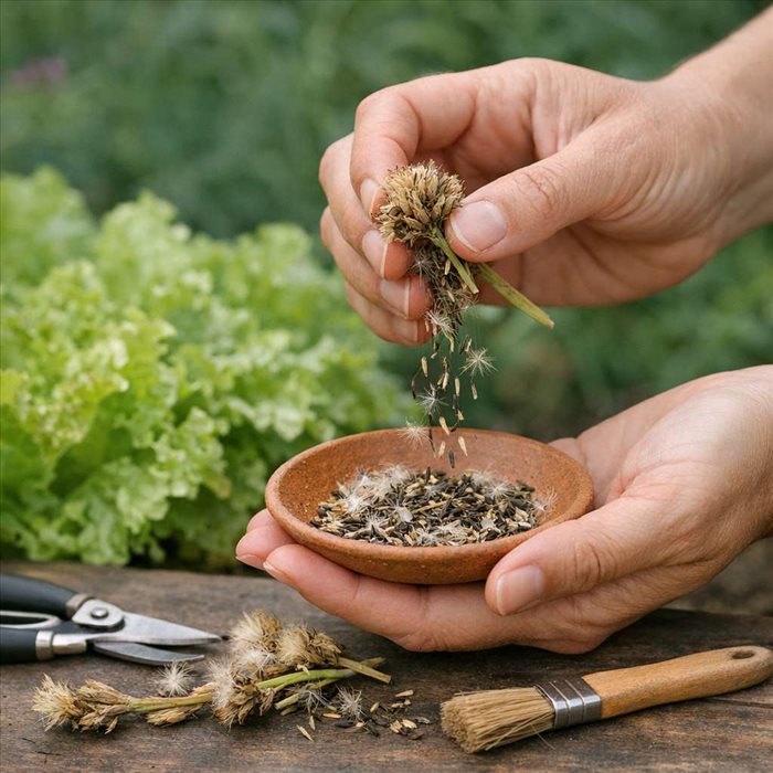 Comment récupérer les graines de salade sans les abîmer ?