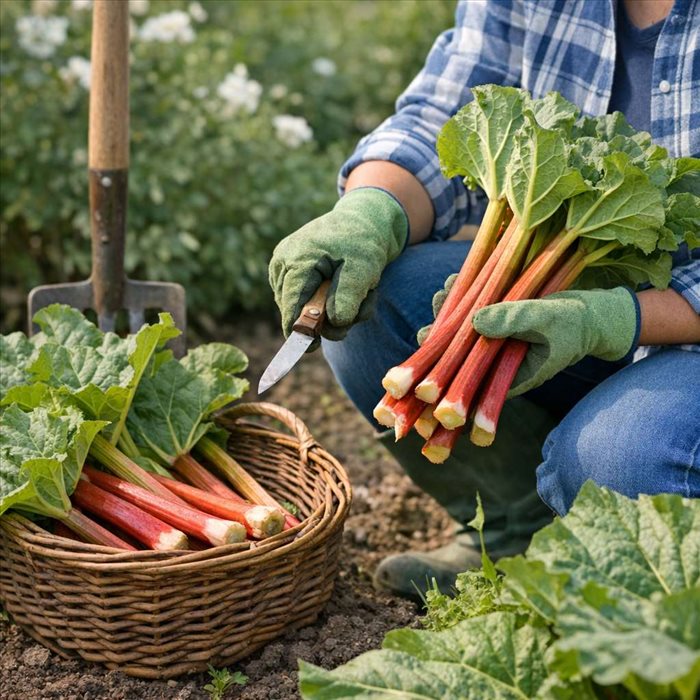 Quand récolter la rhubarbe au jardin ? Guide pratique