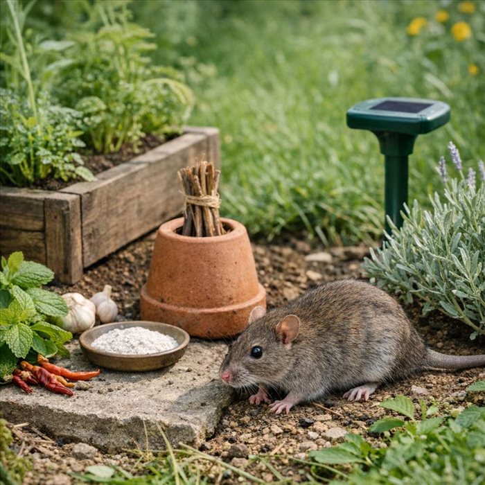 Comment se débarrasser des rats dans son jardin naturellement ?