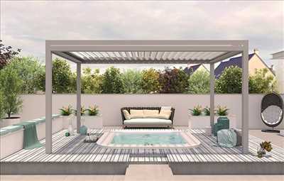 Exemple Pergola bioclimatique n°89 zone Maine-et-Loire par OUTDOOR PROJECT